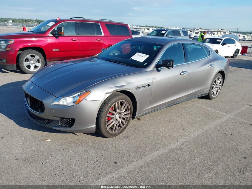 2015 Maserati Quattroporte VIN ZAM56RRA6F1130433 IAAI salvage auction — LEFT SIDE, Salvage (Nebraska), sold $4,500 on 2026-07-30 (photo 2)