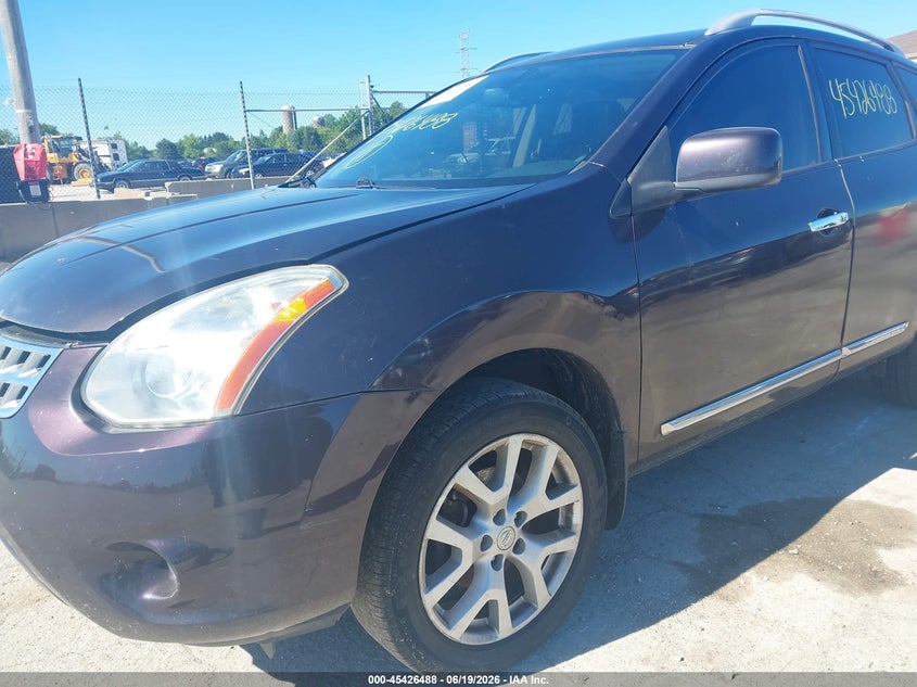 2013 Nissan Rogue VIN JN8AS5MV2DW142794 IAAI salvage auction — LEFT FRONT, Clear (Wisconsin), sold $450 on 2026-07-09 (photo 6)