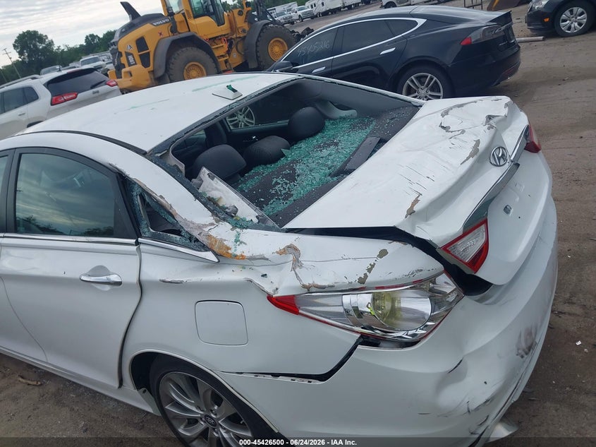 2012 Hyundai Sonata VIN 5NPEC4AC5CH389044 IAAI salvage auction — REAR END, Salvage (Indiana), sold $300 on 2026-07-28 (photo 6)