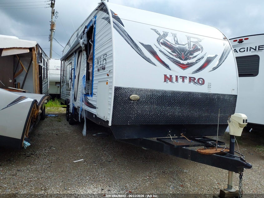 2012 Forest river Xlr VIN 4X4TXLC22CM600159 IAAI salvage auction — SIDE, Scrap (Michigan), sold $25 on 2026-07-29 (photo 1)