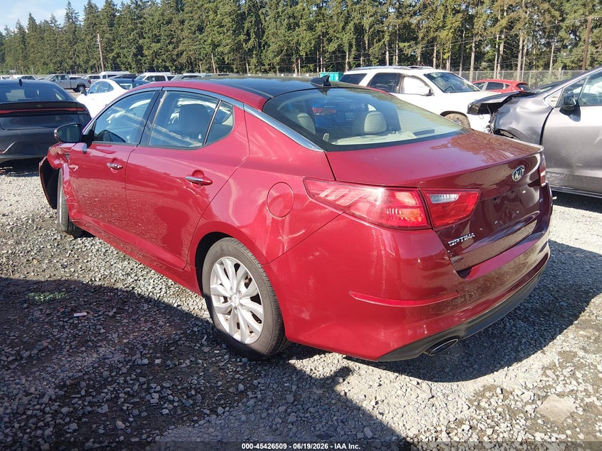 2014 Kia Optima VIN 5XXGN4A76EG336342 IAAI salvage auction — LEFT FRONT, Bill Of Sale (Washington), sold $2,650 on 2026-07-08 (photo 3)