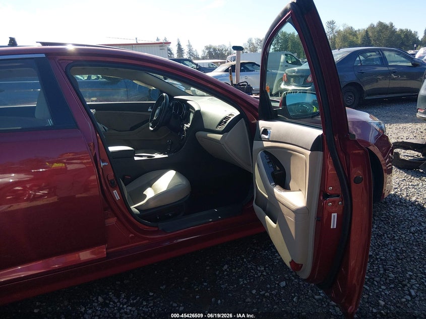 2014 Kia Optima VIN 5XXGN4A76EG336342 IAAI salvage auction — LEFT FRONT, Bill Of Sale (Washington), sold $2,650 on 2026-07-08 (photo 5)