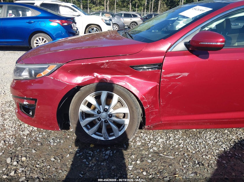 2014 Kia Optima VIN 5XXGN4A76EG336342 IAAI salvage auction — LEFT FRONT, Bill Of Sale (Washington), sold $2,650 on 2026-07-08 (photo 6)
