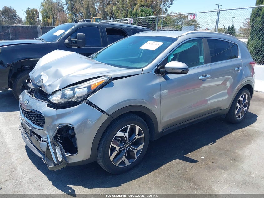 2020 Kia Sportage VIN KNDPN3AC3L7809742 IAAI salvage auction — FRONT END, Salvage Title, sold $1,100 on 2026-07-23 (photo 2)
