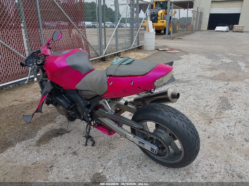 2002 Kawasaki Zx1200 VIN JKAZX9B122A000635 IAAI salvage auction — FRONT END, Salvage (Texas), sold $25 on 2026-07-23 (photo 3)