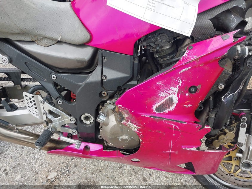 2002 Kawasaki Zx1200 VIN JKAZX9B122A000635 IAAI salvage auction — FRONT END, Salvage (Texas), sold $25 on 2026-07-23 (photo 8)