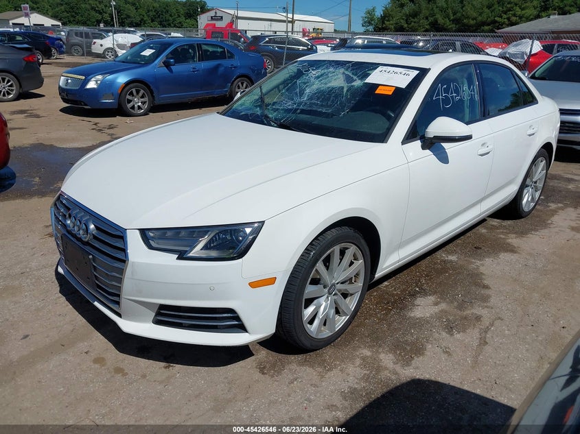 2017 Audi A4 VIN WAUANAF48HN014567 IAAI salvage auction — RIGHT SIDE, Clear (Indiana), sold $3,800 on 2026-07-30 (photo 2)