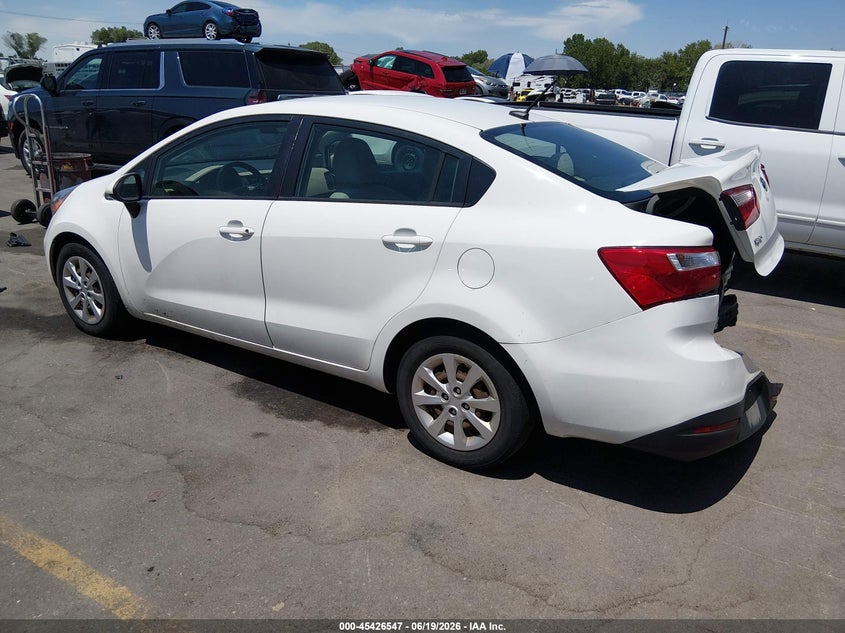 2013 Kia Rio VIN KNADM4A31D6188680 IAAI salvage auction — REAR END, Salvage Title, sold $625 on 2026-07-16 (photo 3)