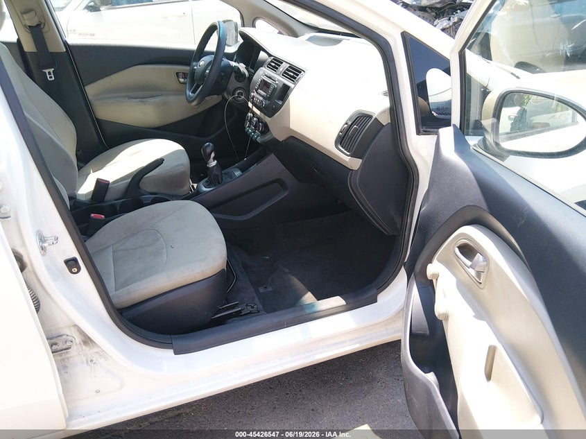 2013 Kia Rio VIN KNADM4A31D6188680 IAAI salvage auction — REAR END, Salvage Title, sold $625 on 2026-07-16 (photo 5)
