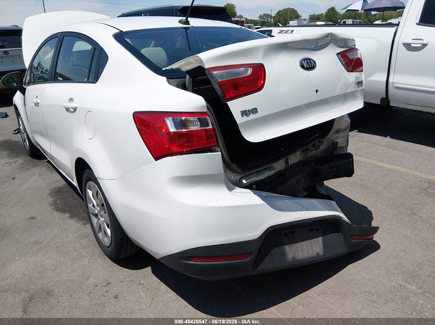 2013 Kia Rio VIN KNADM4A31D6188680 IAAI salvage auction — REAR END, Salvage Title, sold $625 on 2026-07-16 (photo 6)