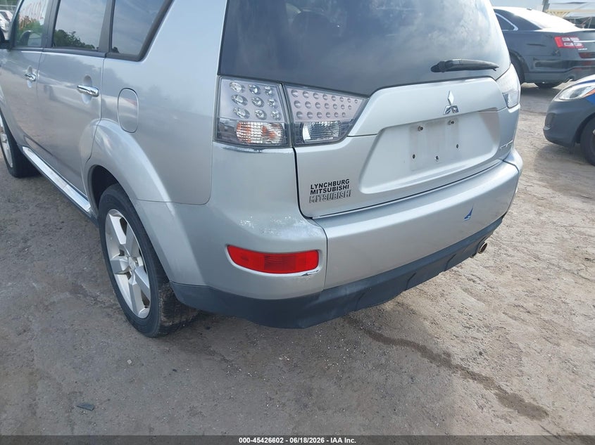 2009 Mitsubishi Outlander VIN JA4MT41X89Z002948 IAAI salvage auction — NORMAL WEAR, Clear (Virginia), sold $400 on 2026-07-17 (photo 6)