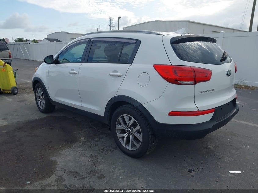 2015 Kia Sportage VIN KNDPB3AC3F7787447 IAAI salvage auction — NORMAL WEAR, Salvage Title, sold $1,500 on 2026-07-20 (photo 3)