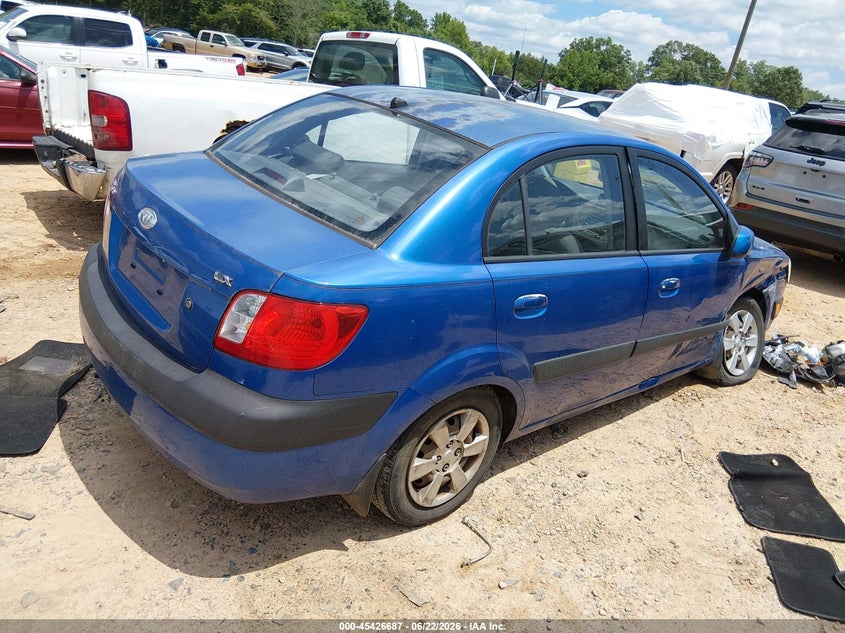 2007 Kia Rio VIN KNADE123376212721 IAAI salvage auction — RIGHT FRONT, Salvage (North Carolina), sold $250 on 2026-07-20 (photo 4)
