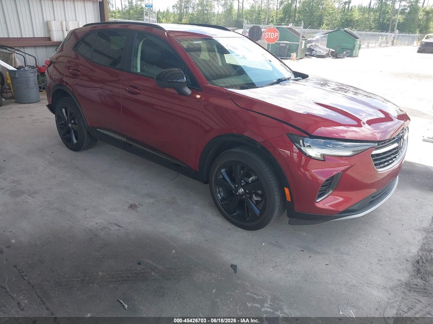 2022 Buick Envision VIN LRBFZNR43ND065376 IAAI salvage auction — REAR END, Salvage Title, sold $4,550 on 2026-07-18 (photo 1)