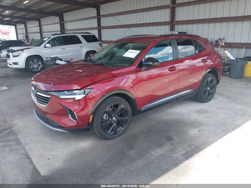 2022 Buick Envision VIN LRBFZNR43ND065376 IAAI salvage auction — REAR END, Salvage Title, sold $4,550 on 2026-07-18 (photo 2)