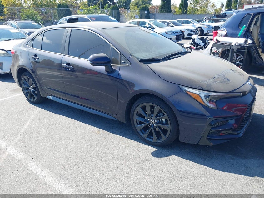 2026 Toyota Corolla VIN JTDBCMFE6T3124724 IAAI salvage auction — LEFT FRONT, Salvage Title, sold $12,700 on 2026-07-16 (photo 1)