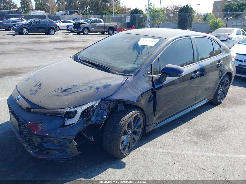 2026 Toyota Corolla VIN JTDBCMFE6T3124724 IAAI salvage auction — LEFT FRONT, Salvage Title, sold $12,700 on 2026-07-16 (photo 2)