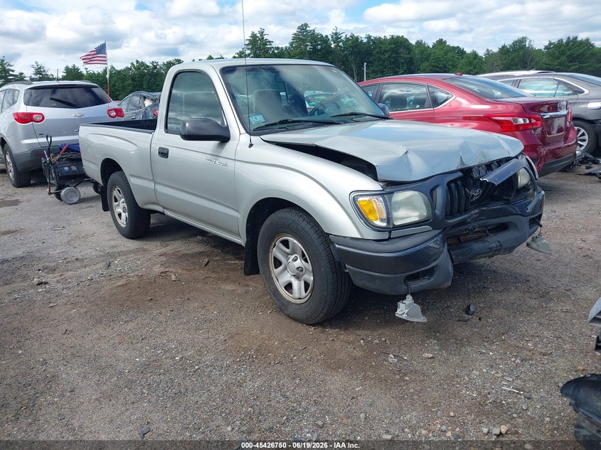 2004 Toyota Tacoma VIN 5TENL42NX4Z364168 IAAI salvage auction — FRONT END, Clear (Massachusetts), sold $825 on 2026-07-24 (photo 1)