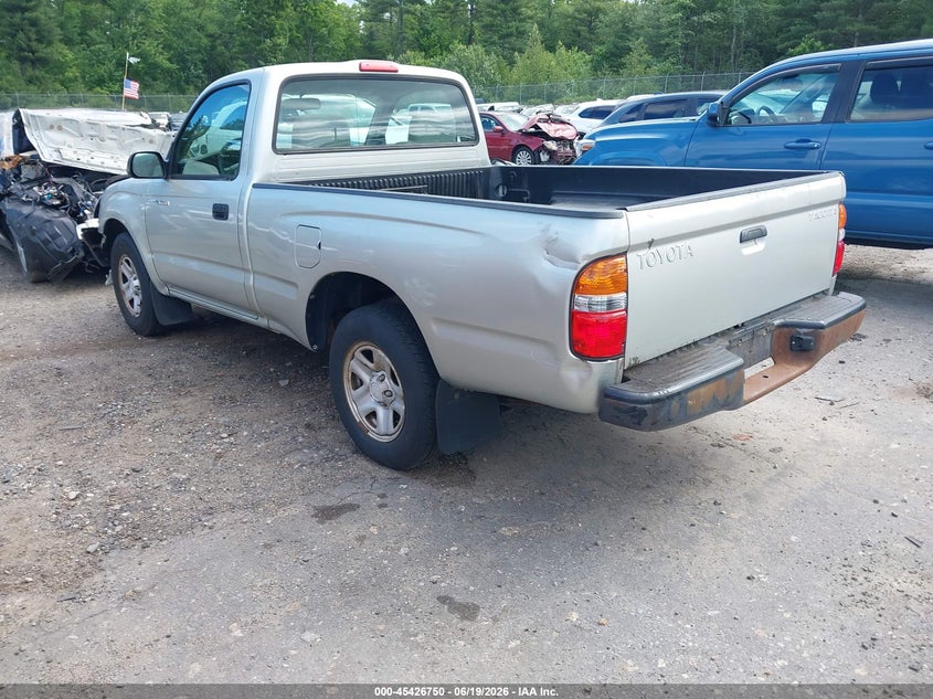 2004 Toyota Tacoma VIN 5TENL42NX4Z364168 IAAI salvage auction — FRONT END, Clear (Massachusetts), sold $825 on 2026-07-24 (photo 3)