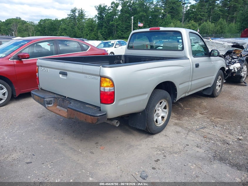 2004 Toyota Tacoma VIN 5TENL42NX4Z364168 IAAI salvage auction — FRONT END, Clear (Massachusetts), sold $825 on 2026-07-24 (photo 4)