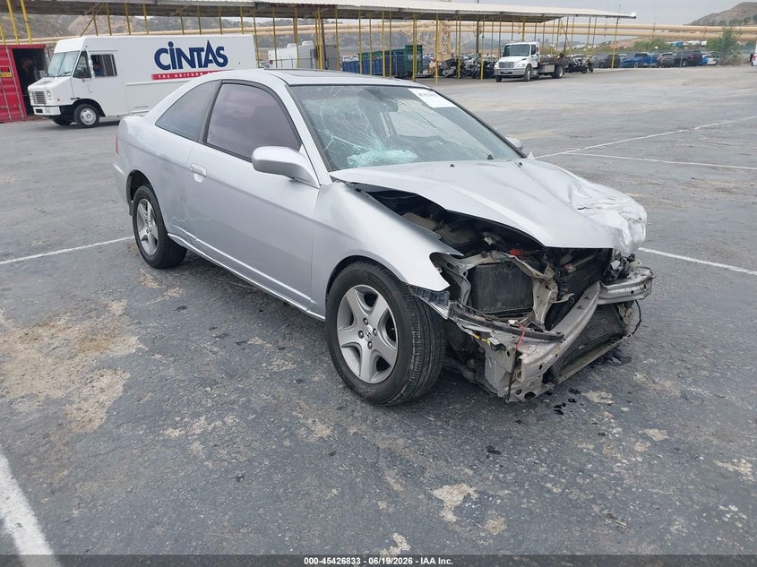 2004 Honda Civic VIN 1HGEM22974L053432 IAAI salvage auction — FRONT & REAR, Salvage (California), sold $225 on 2026-07-10 (photo 1)