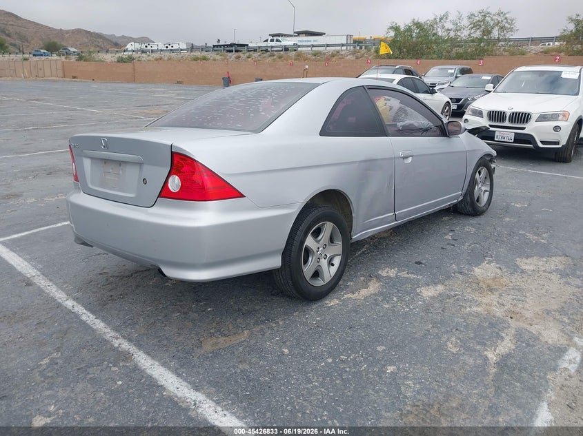 2004 Honda Civic VIN 1HGEM22974L053432 IAAI salvage auction — FRONT & REAR, Salvage (California), sold $225 on 2026-07-10 (photo 4)