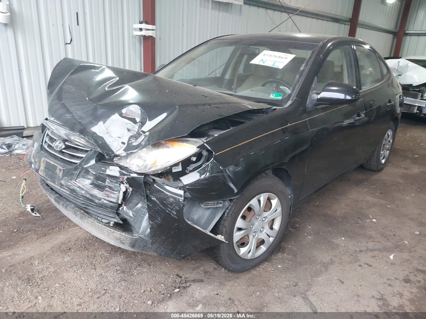 2010 Hyundai Elantra VIN KMHDU4AD1AU110737 IAAI salvage auction — FRONT END, Clear (Virginia), sold $275 on 2026-07-23 (photo 2)
