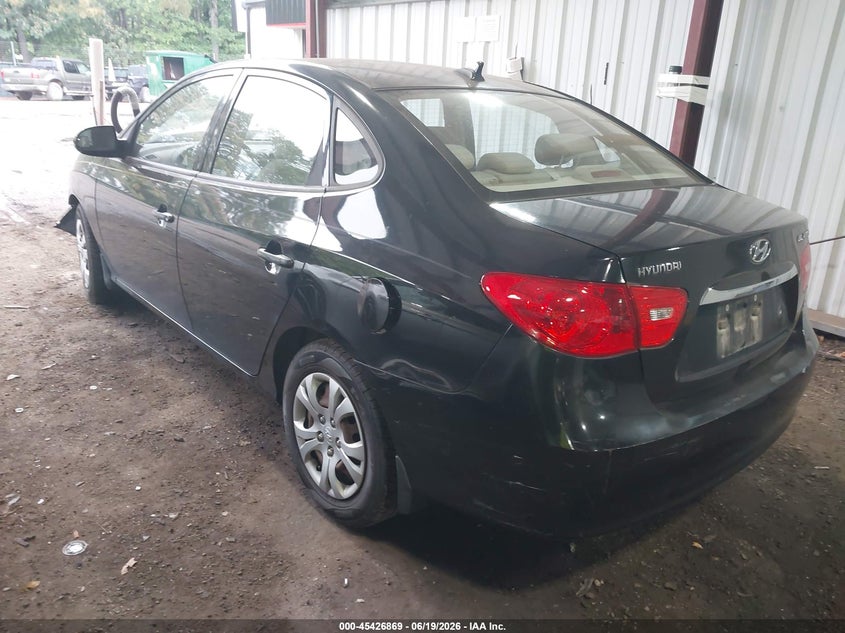 2010 Hyundai Elantra VIN KMHDU4AD1AU110737 IAAI salvage auction — FRONT END, Clear (Virginia), sold $275 on 2026-07-23 (photo 3)