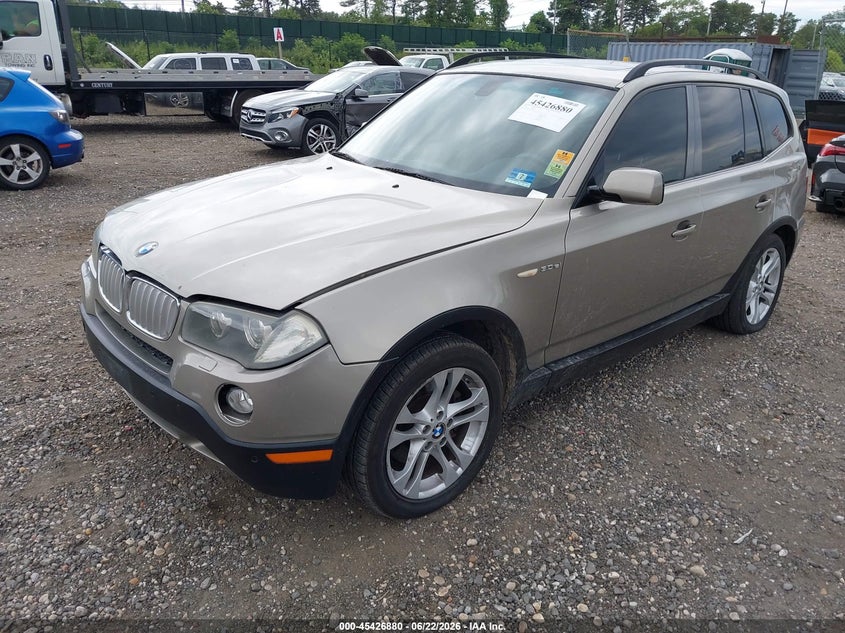 2008 BMW X3 VIN WBXPC93478WJ08331 IAAI salvage auction — FRONT & REAR, Mv-907A (New York), sold $500 on 2026-07-14 (photo 2)