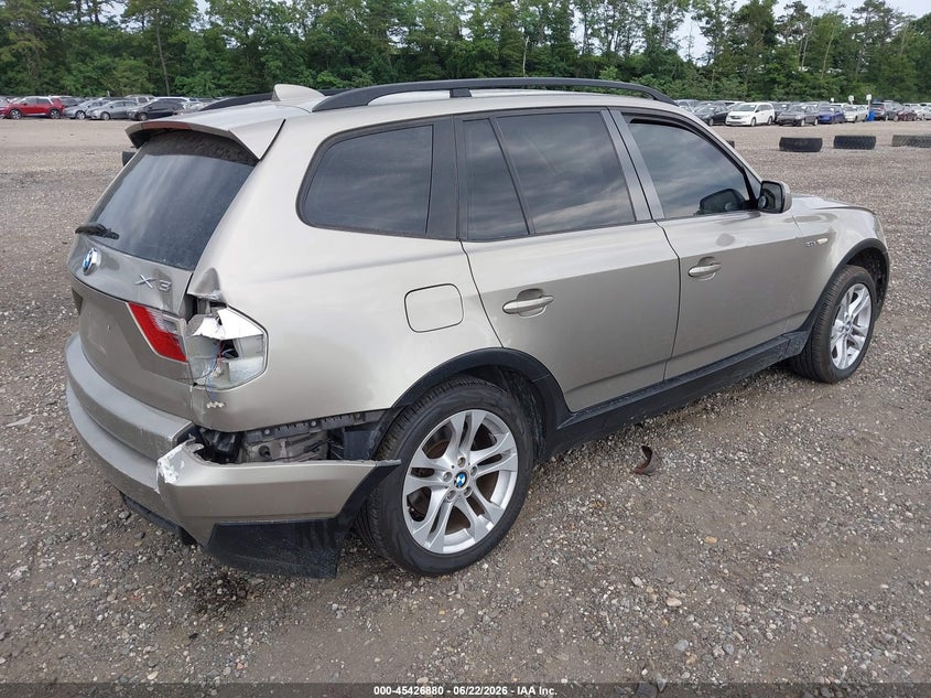 2008 BMW X3 VIN WBXPC93478WJ08331 IAAI salvage auction — FRONT & REAR, Mv-907A (New York), sold $500 on 2026-07-14 (photo 4)