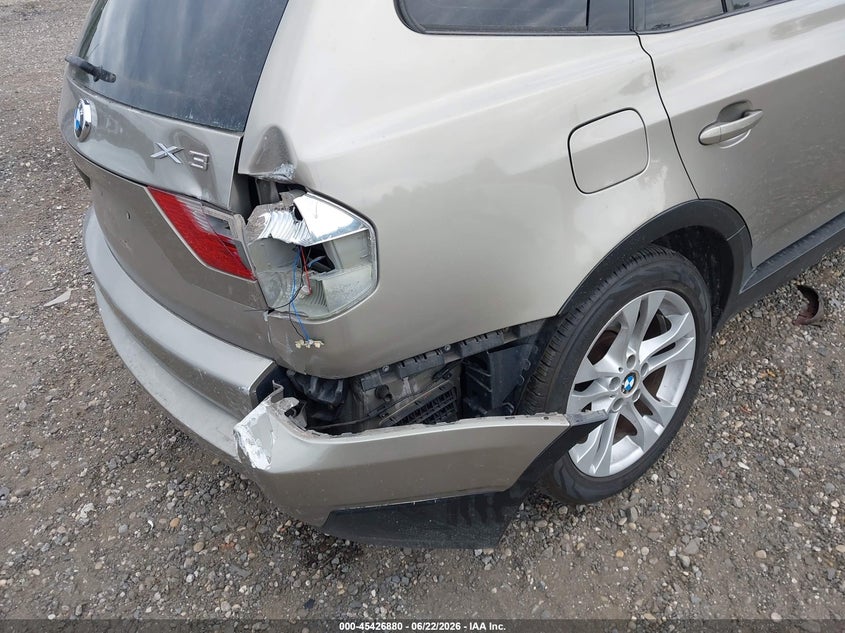 2008 BMW X3 VIN WBXPC93478WJ08331 IAAI salvage auction — FRONT & REAR, Mv-907A (New York), sold $500 on 2026-07-14 (photo 6)