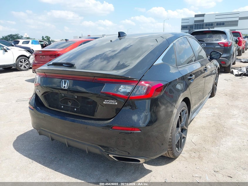 2023 Honda Civic VIN 19XFL1H89PE005409 IAAI salvage auction — LEFT FRONT, Original (Texas), sold $7,600 on 2026-07-31 (photo 4)