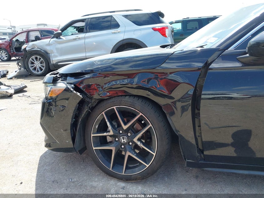 2023 Honda Civic VIN 19XFL1H89PE005409 IAAI salvage auction — LEFT FRONT, Original (Texas), sold $7,600 on 2026-07-31 (photo 6)