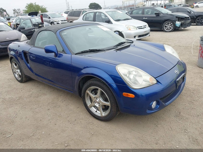 2004 Toyota Mr2 VIN JTDFR320840069457 IAAI salvage auction — LEFT REAR, Salvage (California), sold $1,900 on 2026-07-08 (photo 1)