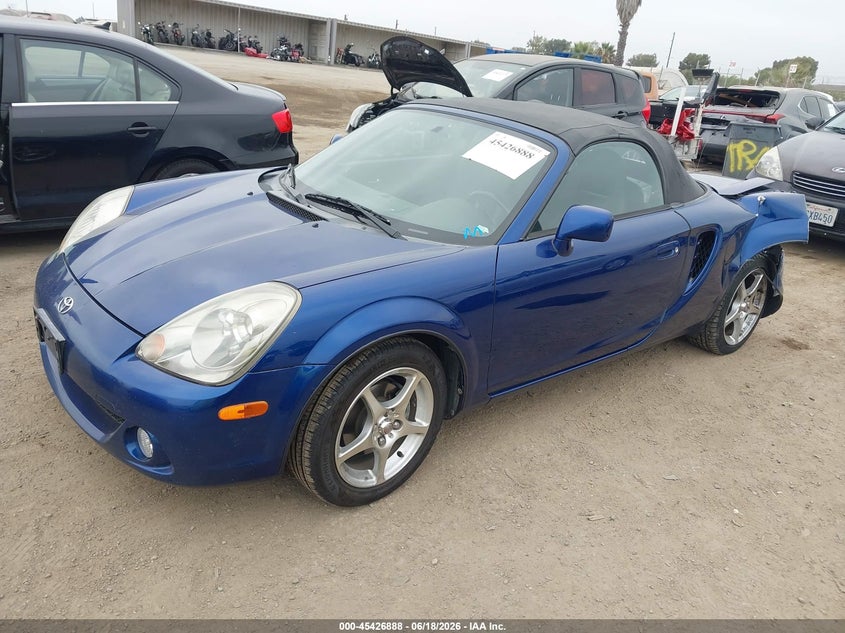2004 Toyota Mr2 VIN JTDFR320840069457 IAAI salvage auction — LEFT REAR, Salvage (California), sold $1,900 on 2026-07-08 (photo 2)