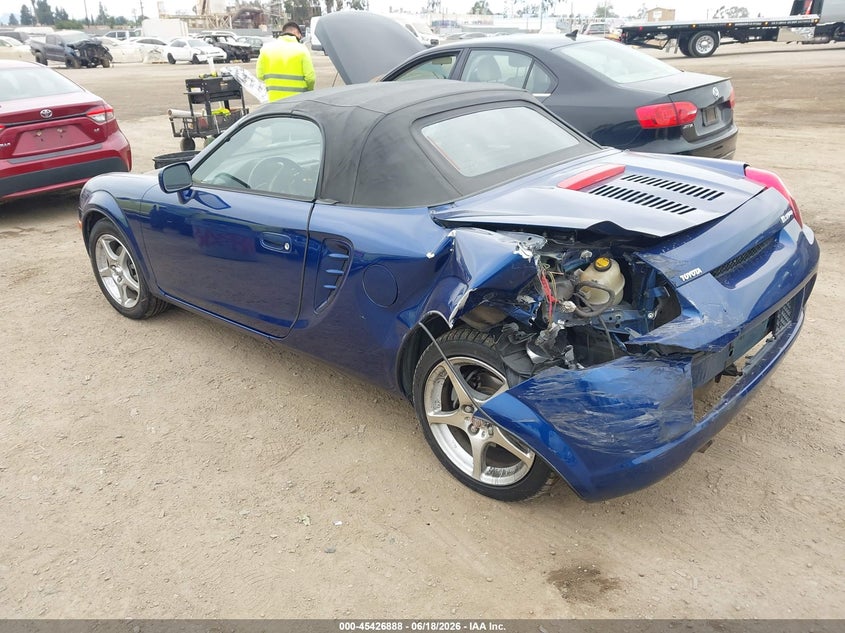2004 Toyota Mr2 VIN JTDFR320840069457 IAAI salvage auction — LEFT REAR, Salvage (California), sold $1,900 on 2026-07-08 (photo 3)