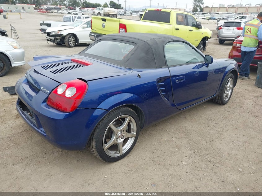 2004 Toyota Mr2 VIN JTDFR320840069457 IAAI salvage auction — LEFT REAR, Salvage (California), sold $1,900 on 2026-07-08 (photo 4)