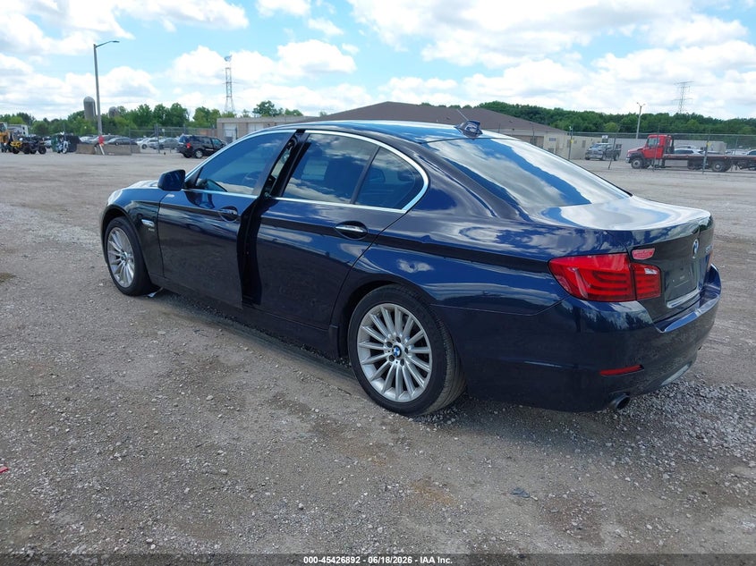 2012 BMW 5er VIN WBAFU7C52CDU63671 IAAI salvage auction — REAR END, Salvage Title, sold $775 on 2026-07-21 (photo 3)