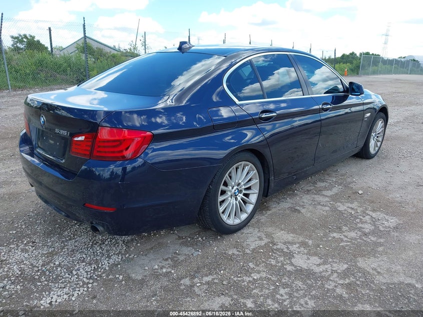 2012 BMW 5er VIN WBAFU7C52CDU63671 IAAI salvage auction — REAR END, Salvage Title, sold $775 on 2026-07-21 (photo 4)