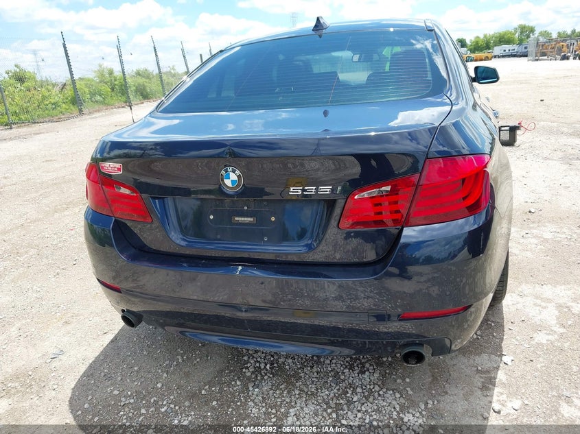 2012 BMW 5er VIN WBAFU7C52CDU63671 IAAI salvage auction — REAR END, Salvage Title, sold $775 on 2026-07-21 (photo 6)