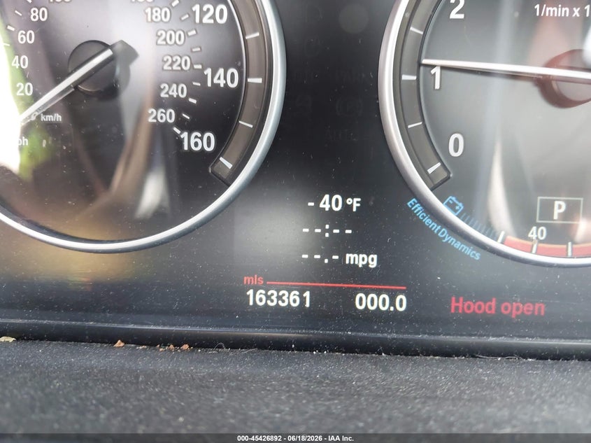 2012 BMW 5er VIN WBAFU7C52CDU63671 IAAI salvage auction — REAR END, Salvage Title, sold $775 on 2026-07-21 (photo 7)