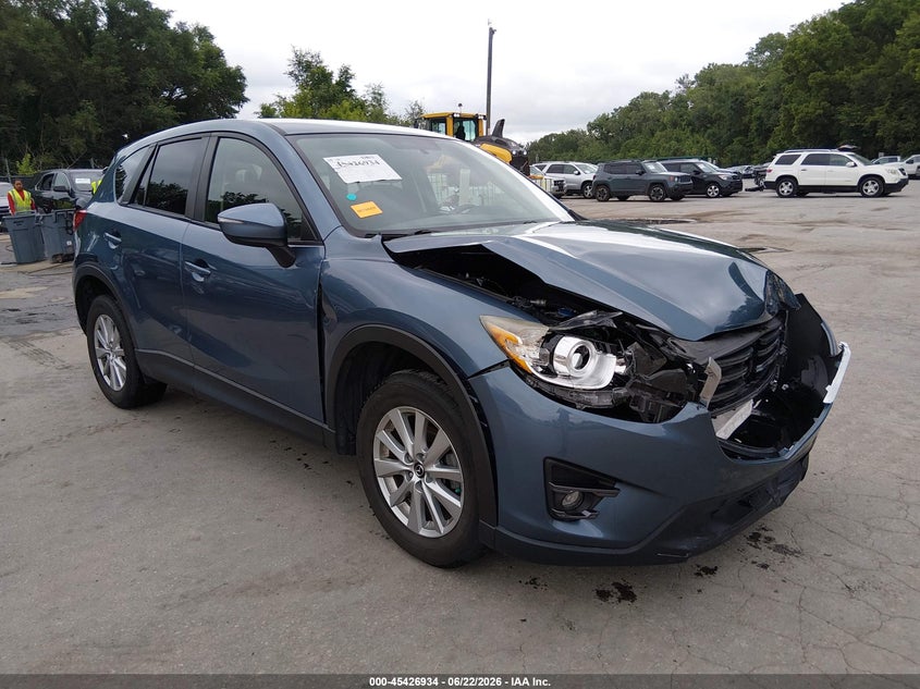 2016 Mazda Cx-5 VIN JM3KE2CY6G0826991 IAAI salvage auction — FRONT END, Salvage (Kansas), sold $2,500 on 2026-07-23 (photo 1)