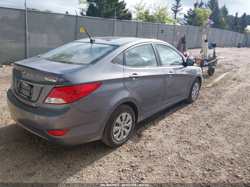 2017 Hyundai Accent VIN KMHCT4AE2HU269686 IAAI salvage auction — LEFT FRONT, Salvage Title, sold $825 on 2026-07-15 (photo 4)
