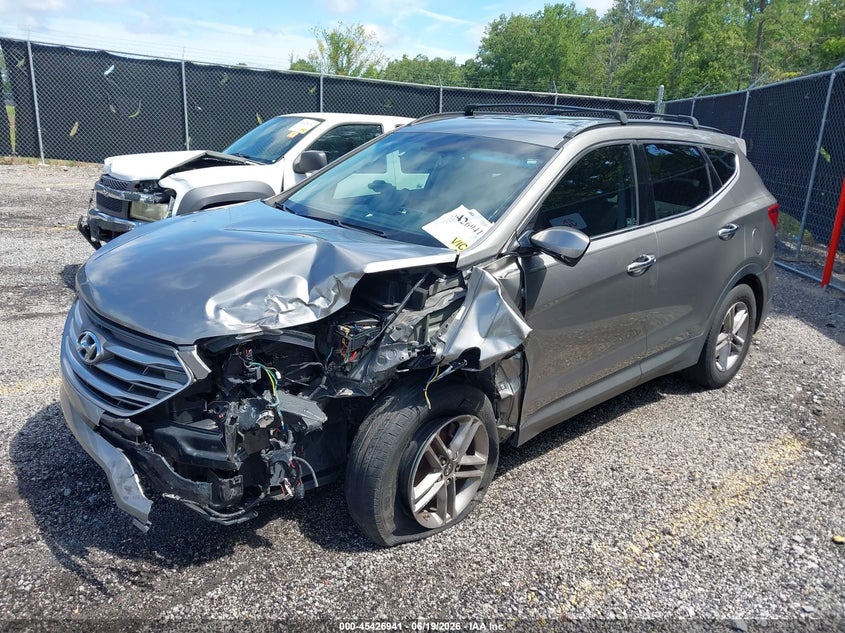 2017 Hyundai Santa fe VIN 5XYZU3LB7HG418426 IAAI salvage auction — FRONT END, Salvage (South Carolina), sold $1,500 on 2026-07-29 (photo 2)