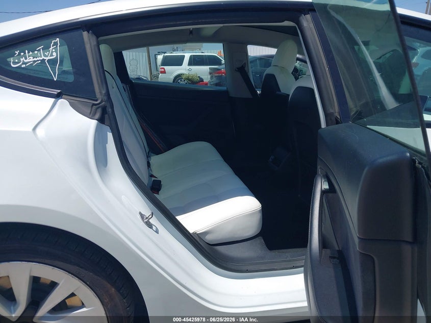 2022 Tesla Model 3 VIN 5YJ3E1EB7NF136231 IAAI salvage auction — REAR END, Salvage (California), sold $9,400 on 2026-07-15 (photo 8)