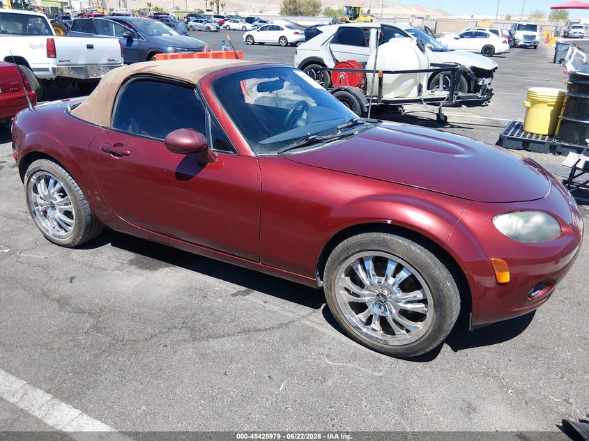 2007 Mazda Mx-5 VIN JM1NC25F070127377 IAAI salvage auction — LEFT SIDE, Clear (Arizona), sold $1,150 on 2026-07-31 (photo 1)