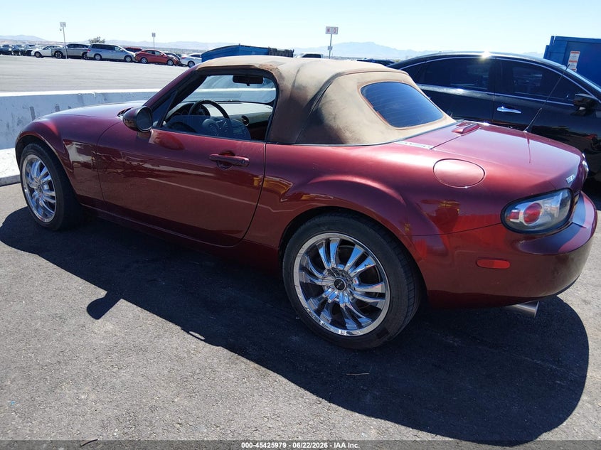 2007 Mazda Mx-5 VIN JM1NC25F070127377 IAAI salvage auction — LEFT SIDE, Clear (Arizona), sold $1,150 on 2026-07-31 (photo 3)