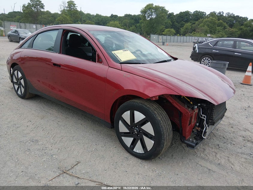 2025 Hyundai Ioniq 6 VIN KMHM24AC2SA091437 IAAI salvage auction — FRONT END, Salvage Title, sold $5,400 on 2026-07-28 (photo 1)