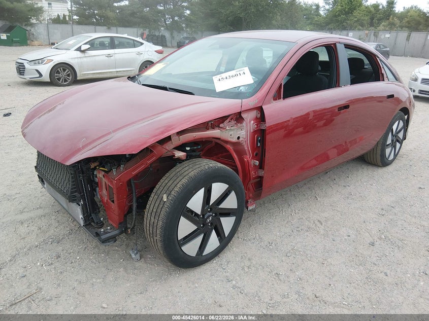 2025 Hyundai Ioniq 6 VIN KMHM24AC2SA091437 IAAI salvage auction — FRONT END, Salvage Title, sold $5,400 on 2026-07-28 (photo 2)