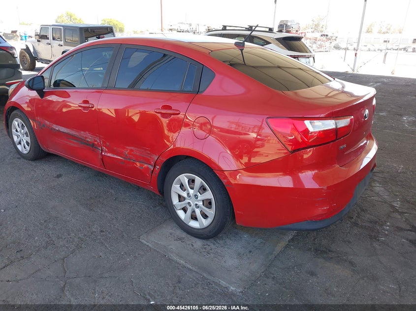 2017 Kia Rio VIN KNADM4A38H6117529 IAAI salvage auction — LEFT SIDE, Salvage Title, sold $975 on 2026-07-17 (photo 3)